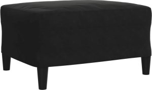 vidaXL vidaXL 4-cz. wypoczynek z poduszkami i wałkami, czarny, aksamit 7