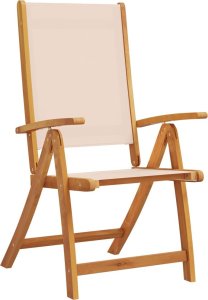 vidaXL vidaXL Składane krzesła ogrodowe, 4 szt., drewno akacjowe i textilene 3