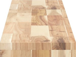 vidaXL Półki ścienne, 2 szt., 120x20x4 cm, surowe lite drewno akacjowe 5
