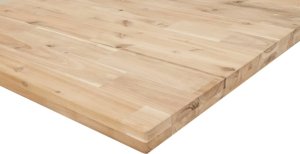 vidaXL Półki ścienne, 2 szt., 120x20x4 cm, surowe lite drewno akacjowe 8