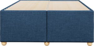 vidaXL vidaXL Rama łóżka, niebieska, 120x200 cm, obita tkaniną 4