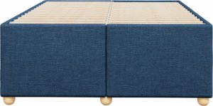 vidaXL vidaXL Rama łóżka, niebieska, 120x190 cm, obita tkaniną 4