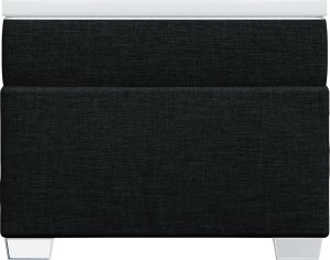 vidaXL Łóżko kontynentalne z materacem, czarne, tkanina, 100x200 cm 4