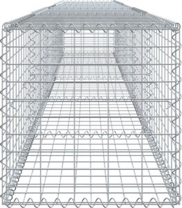 vidaXL vidaXL Kosz gabionowy z pokrywą, 500x50x50 cm, galwanizowane żelazo 4