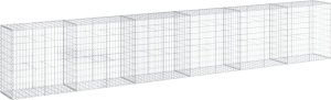 vidaXL vidaXL Kosz gabionowy z pokrywą, 600x50x100 cm, galwanizowane żelazo 2