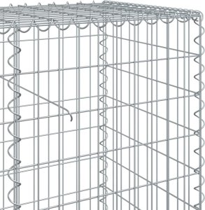 vidaXL vidaXL Kosz gabionowy z pokrywą, 600x50x100 cm, galwanizowane żelazo 6
