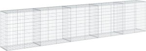 vidaXL Kosz gabionowy z pokrywą, 500x50x100 cm, galwanizowane żelazo 5