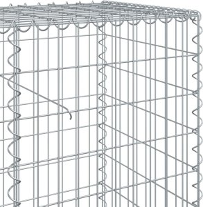 vidaXL Kosz gabionowy z pokrywą, 500x50x100 cm, galwanizowane żelazo 6