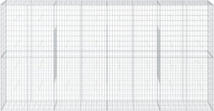 vidaXL vidaXL Kosz gabionowy z pokrywą, 400x50x200 cm, galwanizowane żelazo 3