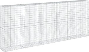 vidaXL vidaXL Kosz gabionowy z pokrywą, 500x50x200 cm, galwanizowane żelazo 5