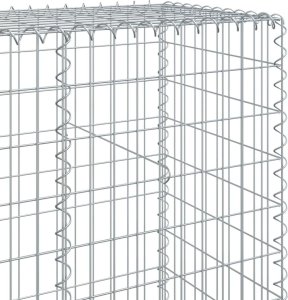 vidaXL vidaXL Kosz gabionowy z pokrywą, 500x50x200 cm, galwanizowane żelazo 6