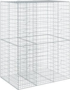 vidaXL vidaXL Kosz gabionowy z pokrywą, 150x100x200 cm, galwanizowane żelazo 5
