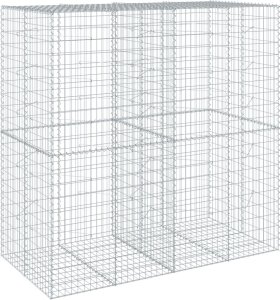 vidaXL vidaXL Kosz gabionowy z pokrywą, 200x100x200 cm, galwanizowane żelazo 2