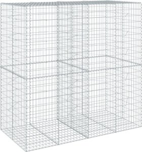 vidaXL vidaXL Kosz gabionowy z pokrywą, 200x100x200 cm, galwanizowane żelazo 5