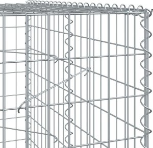 vidaXL vidaXL Kosz gabionowy z pokrywą, 200x100x200 cm, galwanizowane żelazo 6