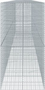 vidaXL vidaXL Kosz gabionowy z pokrywą, 1050x100x200 cm, galwanizowane żelazo 4