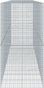 vidaXL vidaXL Kosz gabionowy z pokrywą, 550x100x200 cm, galwanizowane żelazo 4