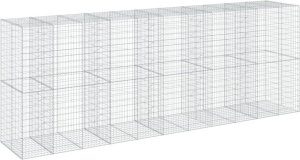 vidaXL vidaXL Kosz gabionowy z pokrywą, 550x100x200 cm, galwanizowane żelazo 5