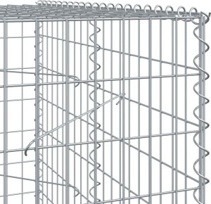 vidaXL vidaXL Kosz gabionowy z pokrywą, 550x100x200 cm, galwanizowane żelazo 6