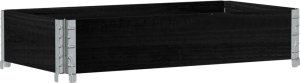 vidaXL vidaXL Donica ogrodowa, czarna 100x50 cm, lite drewno sosnowe 2