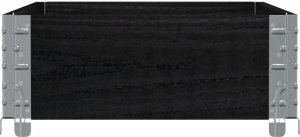 vidaXL vidaXL Donica ogrodowa, czarna 100x50 cm, lite drewno sosnowe 4