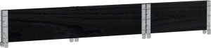 vidaXL vidaXL Donica ogrodowa, czarna 100x50 cm, lite drewno sosnowe 6