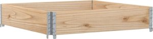 vidaXL vidaXL Donica ogrodowa, 100x100 cm, lite drewno sosnowe 2