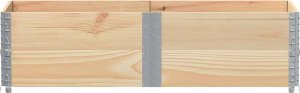 vidaXL vidaXL Donica ogrodowa, 150x50 cm, lite drewno sosnowe 3