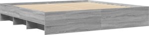 vidaXL vidaXL Rama łóżka, szary dąb sonoma, 200x200 cm 7