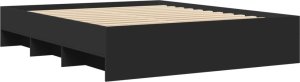 vidaXL vidaXL Rama łóżka, czarna, 150x200 cm, materiał drewnopochodny 7