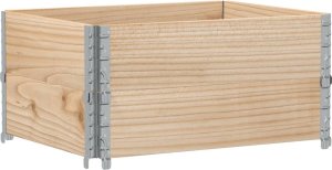 vidaXL vidaXL Donica ogrodowa, 80x60 cm, lite drewno sosnowe 5