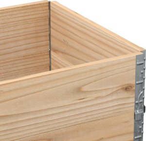 vidaXL vidaXL Donica ogrodowa, 80x60 cm, lite drewno sosnowe 7