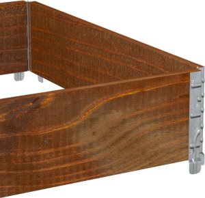 vidaXL vidaXL Donica ogrodowa, brązowa, 120x80 cm, lite drewno sosnowe 7