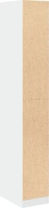 vidaXL vidaXL Szafa, biała, 30x50x200 cm, materiał drewnopochodny 6