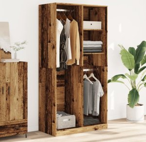 vidaXL vidaXL Szafa, stare drewno, 100x50x200 cm, materiał drewnopochodny 3