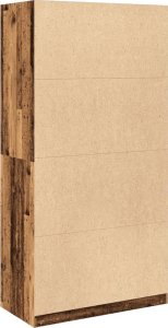 vidaXL vidaXL Szafa, stare drewno, 100x50x200 cm, materiał drewnopochodny 6
