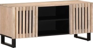 vidaXL vidaXL Szafka pod telewizor, biała, 105x34x46 cm, lite drewno mango 1