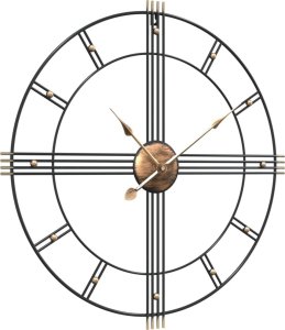 vidaXL vidaXL Zegar ścienny, czarny, 60 cm, żelazo 3