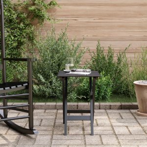 vidaXL vidaXL Stolik boczny, składany, czarny, lite drewno topolowe 3
