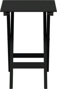 vidaXL vidaXL Stolik boczny, składany, czarny, lite drewno topolowe 4