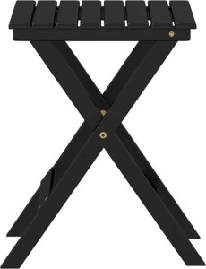 vidaXL vidaXL Stolik boczny, składany, czarny, lite drewno topolowe 5