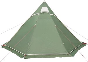Namiot turystyczny vidaXL Namiot turystyczny typu tipi, 5-os., zielony, wodoszczelny 5