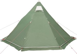 Namiot turystyczny vidaXL Namiot turystyczny typu tipi, 5-os., zielony, wodoszczelny 9