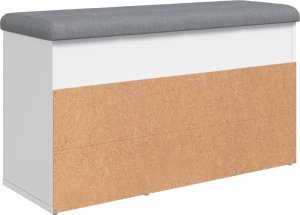 vidaXL vidaXL Ławka na buty, biała, 82x32x45,5 cm, materiał drewnopochodny 8