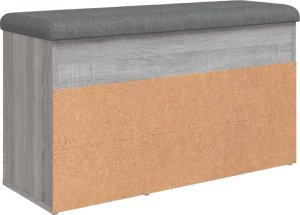 vidaXL vidaXL Ławka na buty, szary dąb sonoma, 82x32x45,5 cm 8