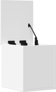 vidaXL vidaXL Skrzynia, biała, 30x35x35 cm, materiał drewnopochodny 7