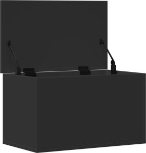vidaXL vidaXL Skrzynia, czarna, 60x35x35 cm, materiał drewnopochodny 7