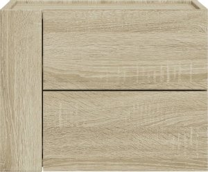 vidaXL Wisząca szafka nocna, dąb sonoma, 45x30x35 cm 4