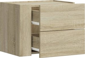 vidaXL Wisząca szafka nocna, dąb sonoma, 45x30x35 cm 7