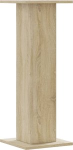 vidaXL Podstawki pod głośniki, 2 szt., dąb sonoma, 30x30x80 cm 6